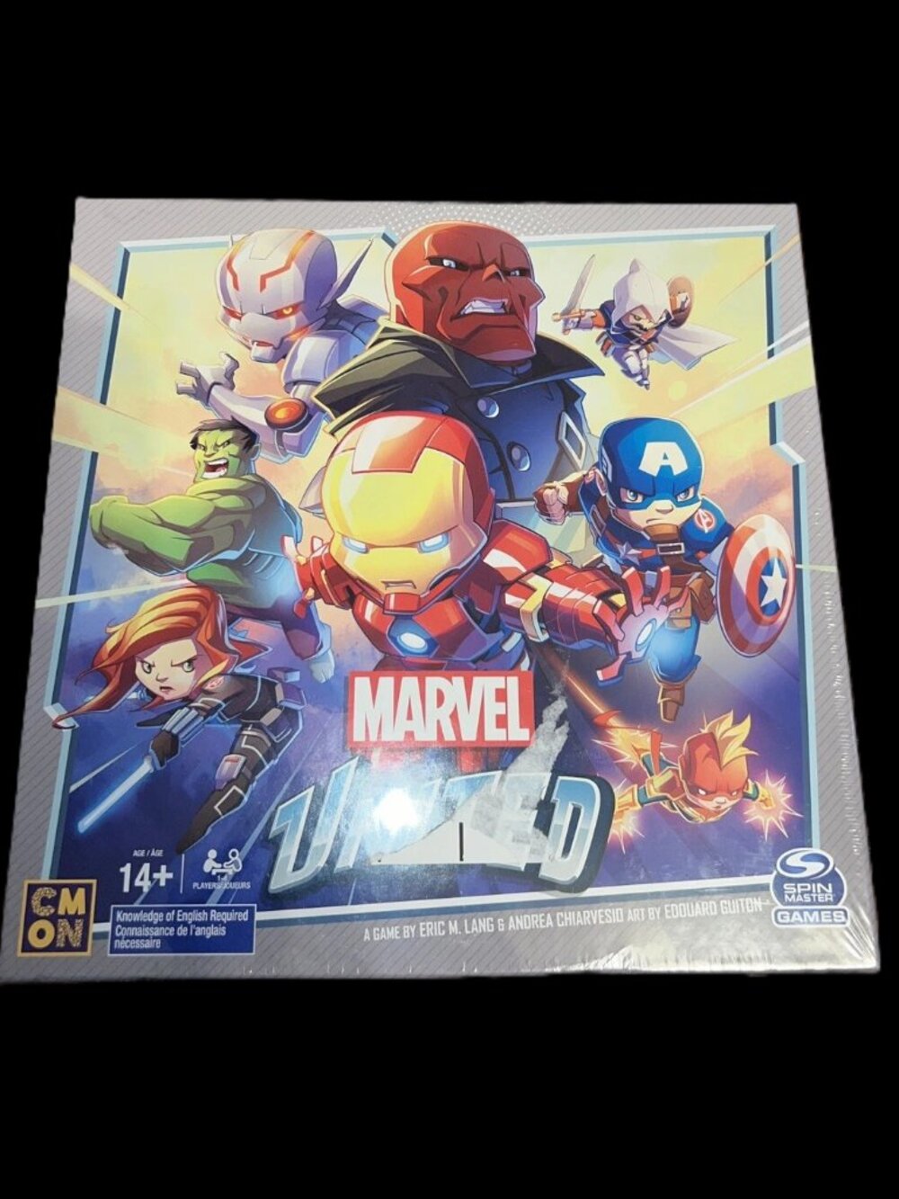 SpinMaster UNITED Strategy Board Game Captain America Hulk Spider Iron Boy Girl